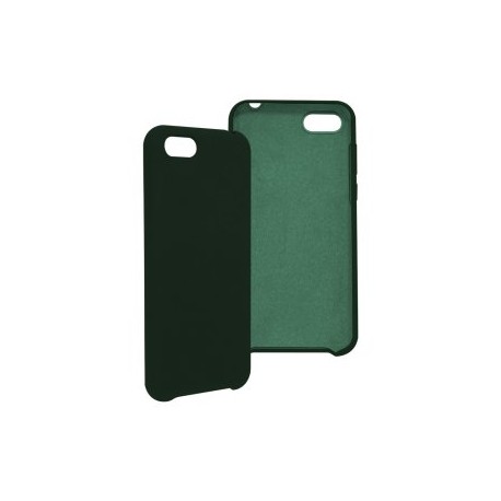 Funda GHIA de silicón para Huawei Y5. Con mica, Color verde.