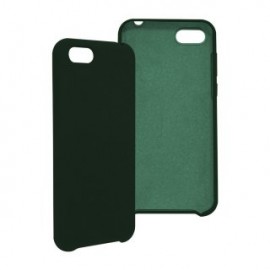 Funda GHIA de silicón para Huawei Y5. Con mica, Color verde.