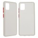Funda GHIA SAM-A51S-C2-B para Samsung A51S. Acabado semitransparente, con mica para pantalla. Blanco.
