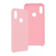 Funda GHIA de silicón para Huawei Y6 2019. Con mica, Color rosa.