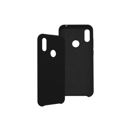 Funda GHIA de silicón para Huawei Y6s. Con mica, Color negro.