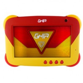 Tablet Kids GHIA GK133R. Pantalla de 7 pulgadas, RAM 1GB, Almacenamiento 16GB, Doble cámara, Wi-Fi, Bluetooth. Batería 2500 mAh