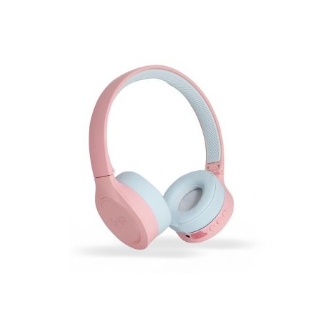 Audífonos bluetooth tipo diadema GHIA GAC-182B. Batería 300MAH, Sonido de alta fidelidad. Color rosa.