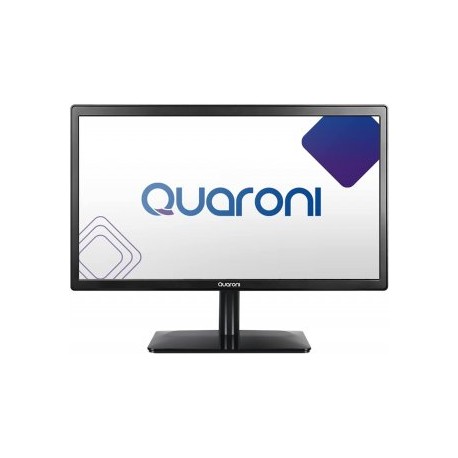 Monitor Quaroni 19.5" pulgadas MQ19-02. LED, Panel TN, Resolución HD 1366 X 768, 60 Hz, 5Ms. Conectividad VGA / HDMI.