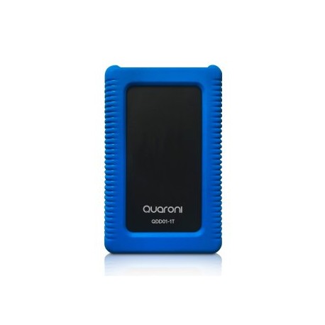 DISCO DURO EXTERNO HDD QUARONI RUGGED 500GB 2.5 USB 3.0 CONTRAGOLPES Y POLVO NEGRO/AZUL WINDOWS/MAC