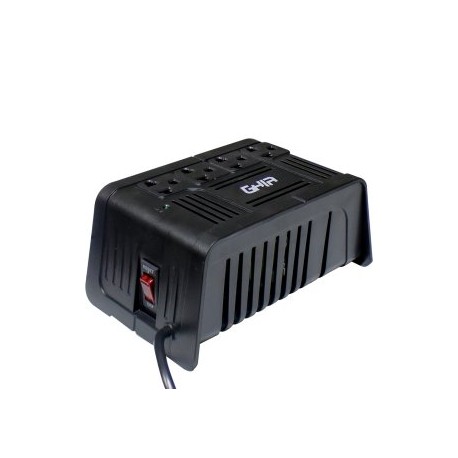 Regulador de voltaje GHIA GVR-010. 1000va / 400w 4 contactos.