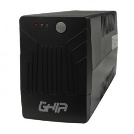 No break GHIA GUP-052. 4 contactos, respalda hasta 520VA/240 Watts. Regulador y supresor de picos.