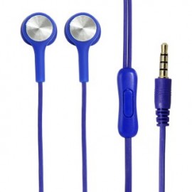GHIA COMET2 GAC-163 audífonos alámbricos. Jack 3.5mm, 1.2 Metros de cable, 3MW de potencia, Manos libre. Color azul.