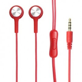 GHIA COMET2 GAC-171 audífonos alámbricos. Jack 3.5mm, 1.2 Metros de cable, 3MW de potencia, Manos libre. Color rojo.