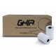 Caja de 50 rollos de papel térmico GHIA CTG574N. 57x40 mm. Para impresoras de 58mm. Reacción de color a negro.