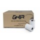 Caja de 50 rollos de papel térmico GHIA CTG80N. 80x70 mm. Para impresoras de 80mm. Reacción de color negro
