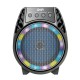 BAFLE GHIA AMPLIFICADO PORTATIL RECARGABLE BOCINA 4 PULG BT/ FM/ USB/AUX IN/ MIC IN/ TWS/LUCES LED