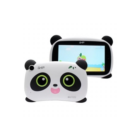 Tablet GHIA Panda GPND133V. 7 Pulgadas, Procesador A133 Quadcore. 1GB RAM, 16GB Almacenamiento, Doble Cámara, Android 11.
