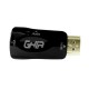 Adaptador GHIA ADAP-1. VGA Hembra a HDMI Macho. Color Negro