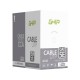 Bobina de Cable Ghia GCB-001. Aluminio revestido de cobre UTP, 305 metros, CAT5E, Calibre 24AWG. Color gris.