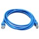 Cable de Red GHIA GCB-011. 2 metros, CAT5E, RJ-47, color azul.