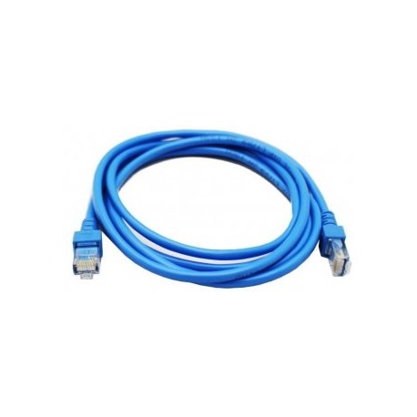 Cable de Red GHIA GCB-011. 2 metros, CAT5E, RJ-47, color azul.
