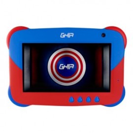 Tablet Kids GHIA GK133A. Pantalla de 7 pulgadas, RAM 1GB, Almacenamiento 16GB, Doble cámara, Wi-Fi, Bluetooth. Batería 2500 mAh