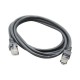 Cable de red GHIA GCB-012. Longitud de 2 mts/6 pies. 100% cobre, Cat 5E UTP. Color gris.