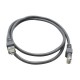 Cable de red GHIA GCB-010. 1 metro, 100% cobre. Color gris.