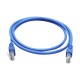 Cable de red GHIA GCB-009. 1 metro, 100% cobre. Color azul.