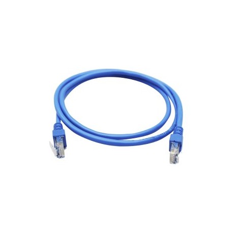 Cable de red GHIA GCB-009. 1 metro, 100% cobre. Color azul.