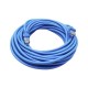 Cable de red GHIA GCB-017. 7.5 metros, 100% cobre. Color azul.