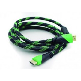 Cable HDMI GHIA GCB-022. Longitud 2 metros, Soporta resoluciones 4k a 24Hz, Versión 1.4. Empaquetado en bolsa.