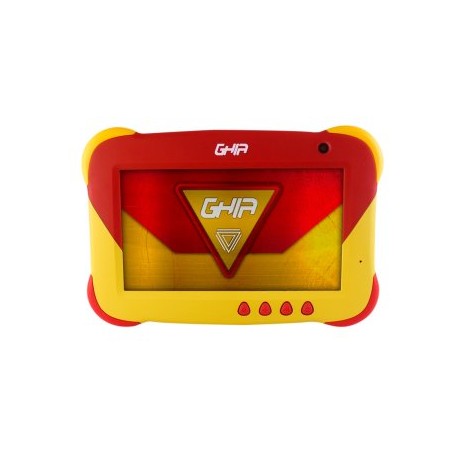 Tablet Kids GHIA GK133R. Pantalla de 7 pulgadas, RAM 1GB, Almacenamiento 16GB, Doble cámara, Wi-Fi, Bluetooth. Batería 2500 mAh