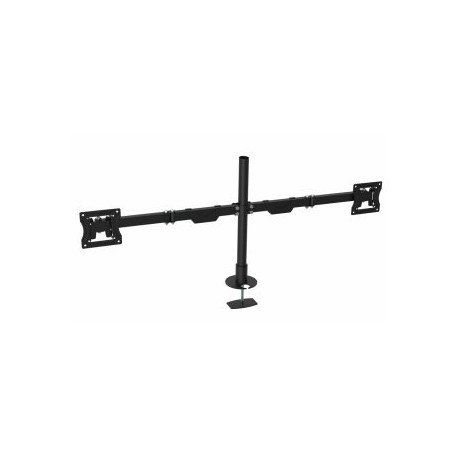 Soporte para dos monitores GHIA SMON-2. Soporta monitores de hasta 32" pulgadas o 10 kilogramos por brazo.
