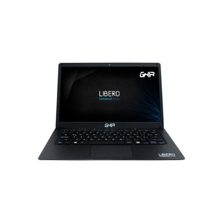 Notebook GHIA Libero LH314CP. 14.1" pulgadas, CPU Celeron J3355, 4GB RAM, 128 GB almacenamiento, HDMI/WIFI/ BT. Windows 10 Pro.