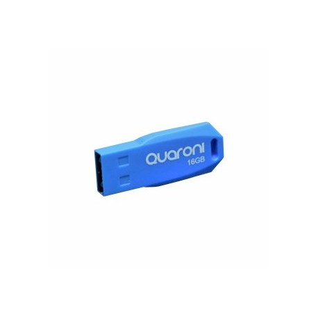 Memoria USB 16GB Quaroni QU-01. Fabricación plástica, compatibilidad windows, linux y Mac.
