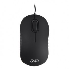 Mini Mouse retractil GHIA GAC-209. Color Negro