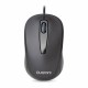 Mouse Quaroni MAQ02N. Sensor Optico, 2 botones + scroll, Largo de cable 1.2m, 1200 DPI's. Plug & Play.