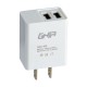 Cargador de pared GHIA GAC-153. Carga 2 dispositivos a la vez, Conexión USB 2.1A/1.0A