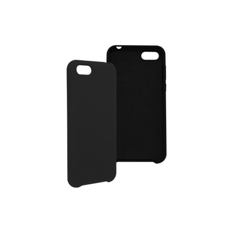 Funda GHIA de silicón para Huawei Y5. Con mica, Color negro.