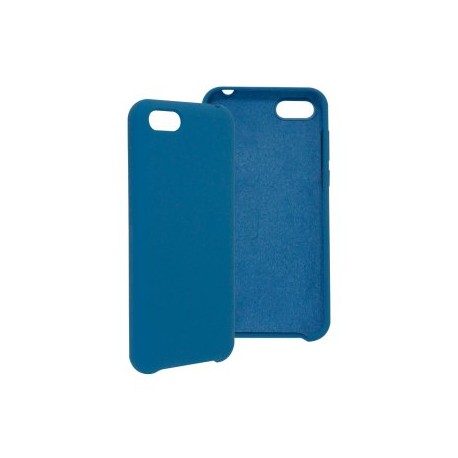 Funda GHIA de silicón para Huawei Y5. Con mica, Color azul.