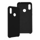 Funda GHIA de silicón para Huawei Y6 2019. Con mica, Color negro.