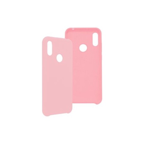 Funda GHIA de silicón para Huawei Y6 2019. Con mica, Color rosa.