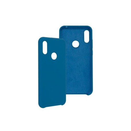 Funda GHIA de silicón para Huawei Y6s. Con mica, Color azul.