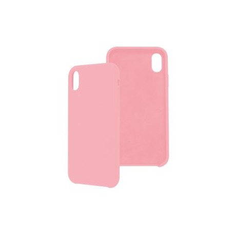 Funda GHIA de silicón para iPhone XS Max. Con mica, Color rosa.