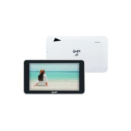 Tablet GHIA A7 GA7133B. Pantalla De 7 Pulgadas, Procesador A133 Quadcore, 1Gb RAM, 16GB Almacenamiento, Android 11 Go Edition. 