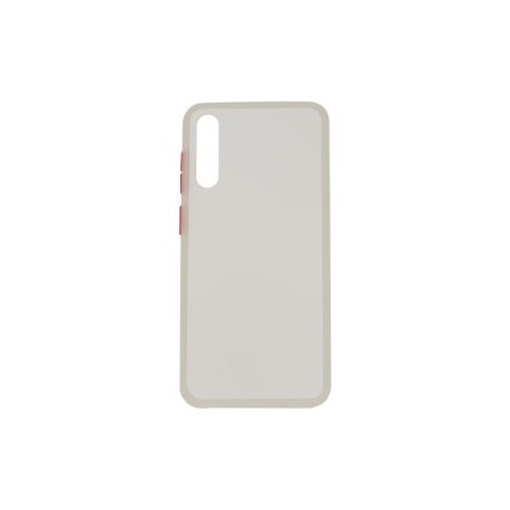 Funda GHIA SAM-A30S-C2-B para Samsung A30S. Acabado semitransparente, con mica para pantalla. Blanco.