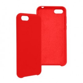 Funda GHIA de silicón para Huawei Y5. Con mica, Color rojo.
