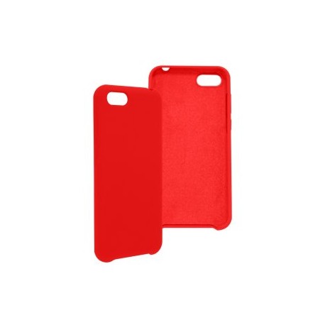 Funda GHIA de silicón para Huawei Y5. Con mica, Color rojo.