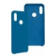 Funda GHIA de silicón para Huawei Y6 2019. Con mica, Color azul.