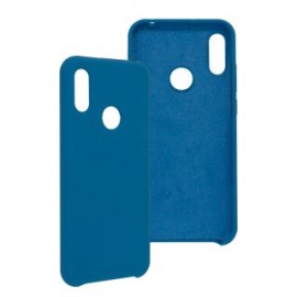 Funda GHIA de silicón para Huawei Y6s. Con mica, Color azul.