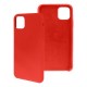 Funda GHIA de silicón para iPhone 11 Pro Max. Con mica, Color rojo.